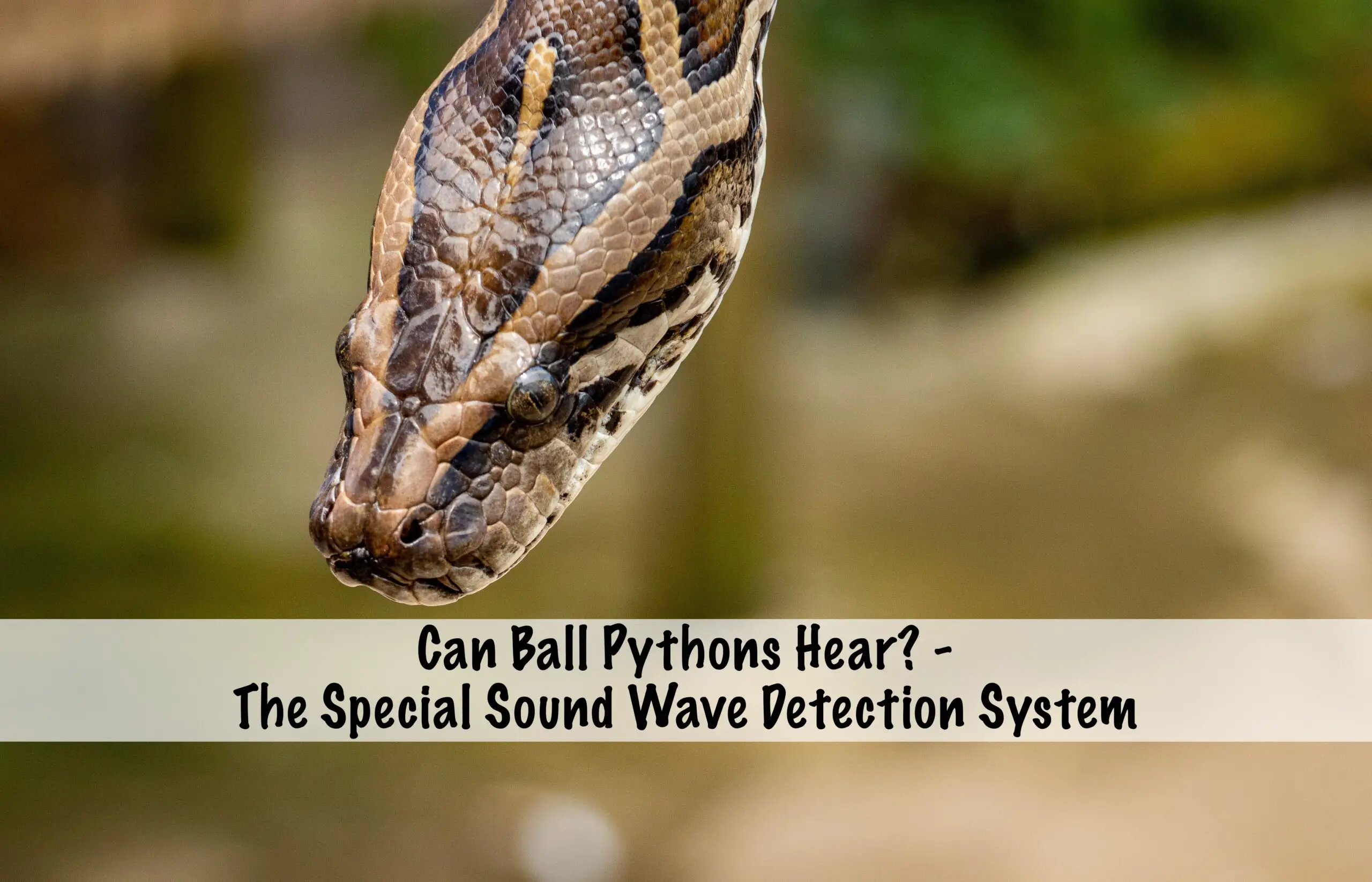 Can Ball Python Hear Sound
